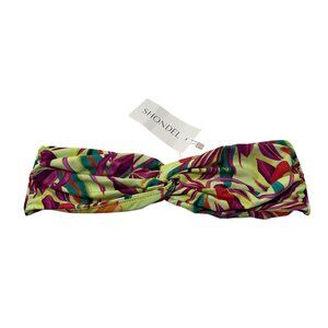 Shondel Rue Bikini Top in Green Lotus